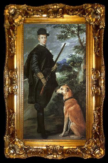 framed  Diego Velazquez The Cardinal Infante Ferdinand as a Hunter, ta009-2